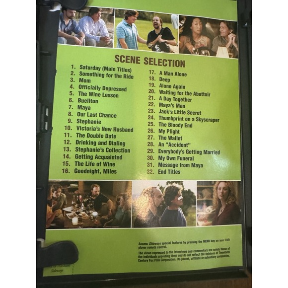 Sideways DVD Widescreen - Picture 3 of 5